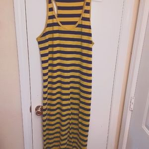 Casual striped Maxi dress